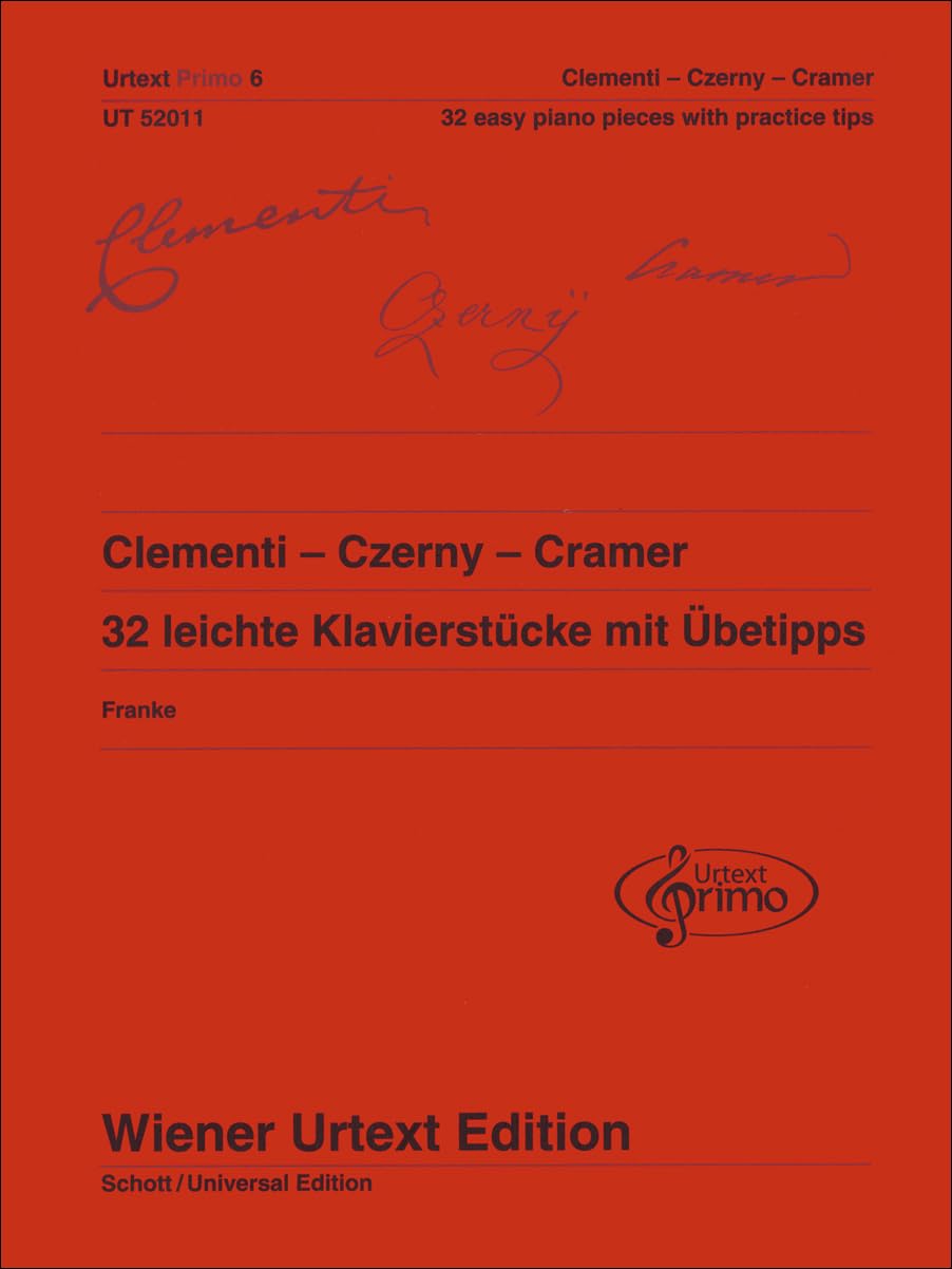 Clementi, Czerny, Cramer - 32 leichte Klavierstücke mit Übetipps. Easy piano pieces with practice tips: Clememti - Czerny - Cramer (Urtext Primo, Band 6) Arts & Music