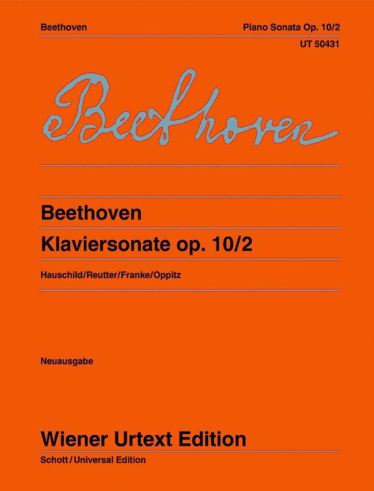 Klaviersonate F-Dur: Nach den Quellen hrsg. von Peter Hauschild und Jochen Reutter. op. 10/2. Klavier. (Wiener Urtext Edition) Arts & Music
