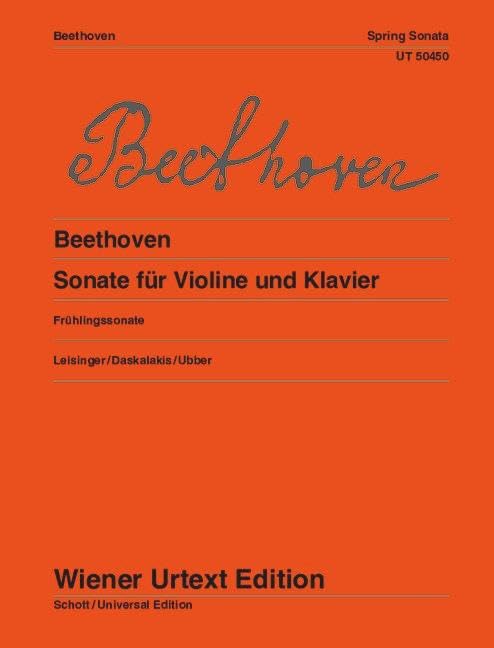 Sonate für Violine und Klavier: "Frühlingssonate". op. 24. Violine und Klavier. (Wiener Urtext Edition) Sheet Music