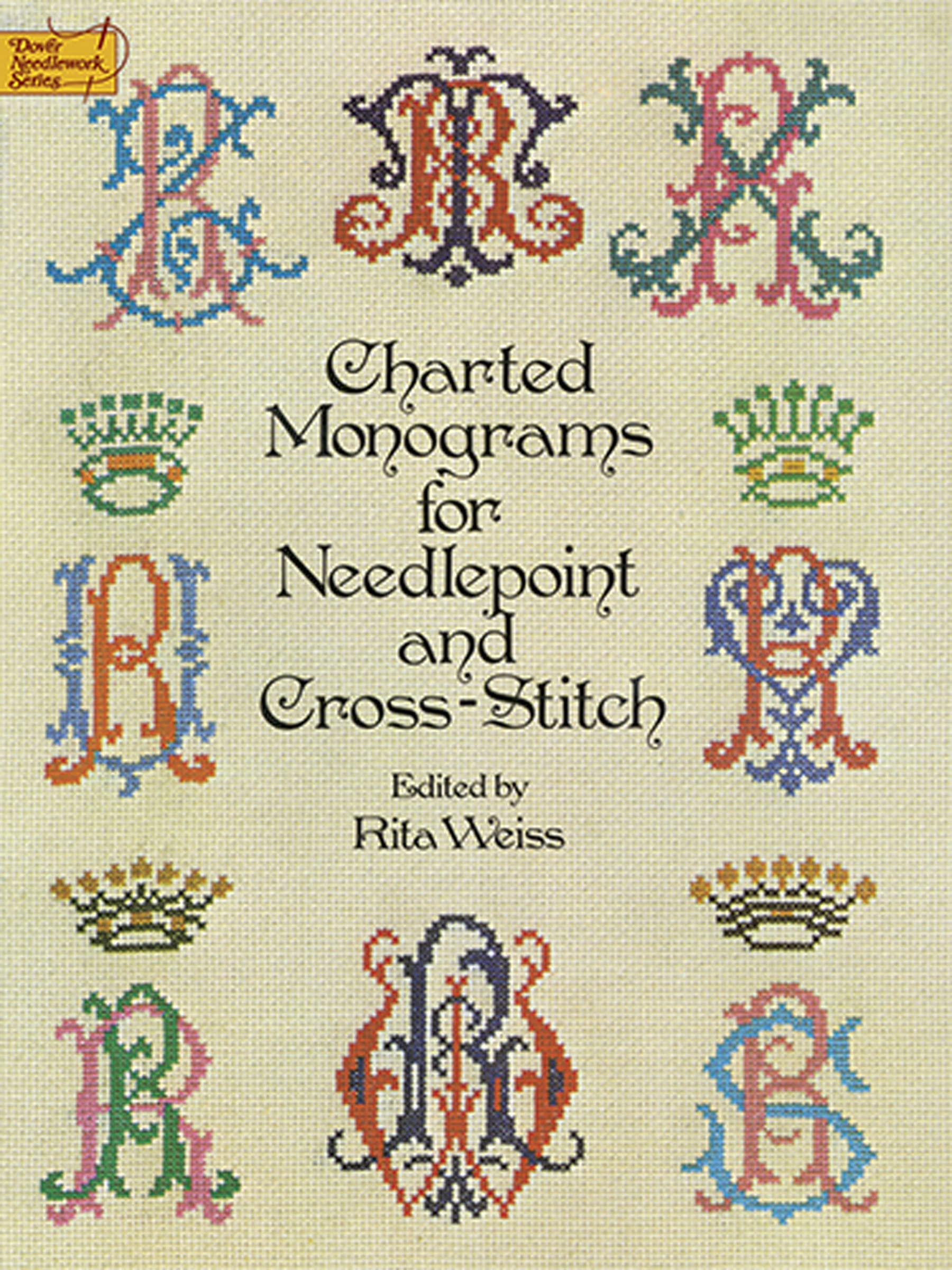 Charted Monograms for Needlepoint and Cross-Stitch (Dover Needlework Series) Hobbies & Crafts