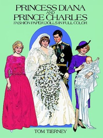 Princess Diana and Prince Charles Fashion Paper Dolls in Full Color Hobbies & Crafts