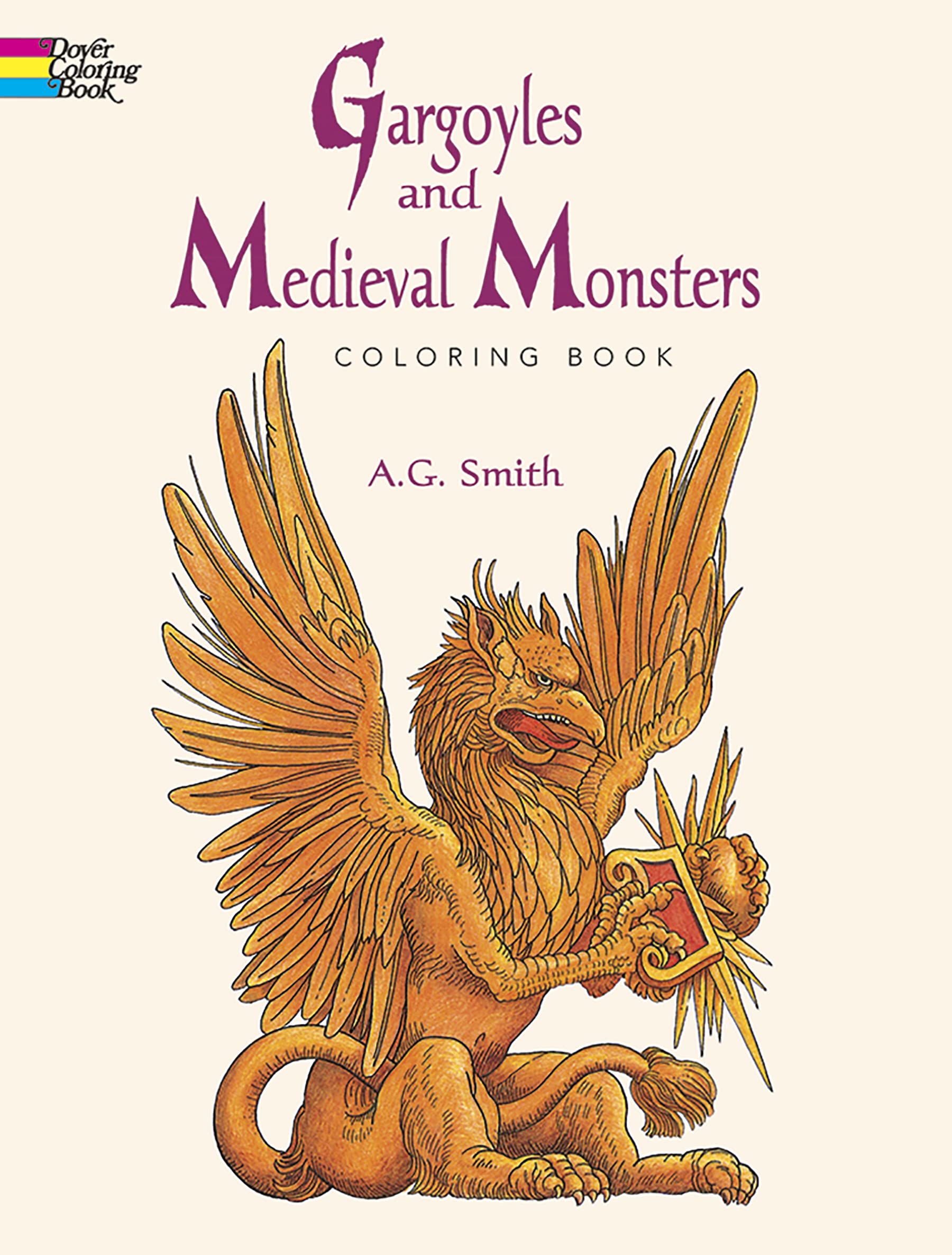 Gargoyles and Medieval Monsters Coloring Book (Dover Fantasy Coloring Books) Non-fiction