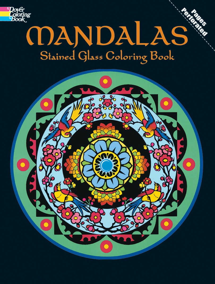 Mandalas Stained Glass Coloring Book (Dover Design Stained Glass Coloring Book) Hobbies & Crafts