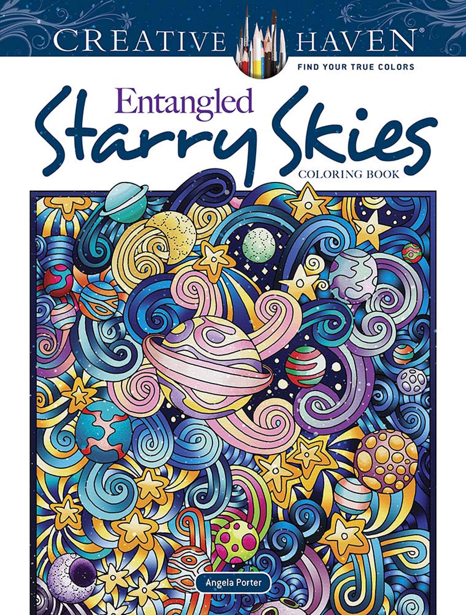 Entangled Starry Skies (Creative Haven Coloring Books) Hobbies & Crafts
