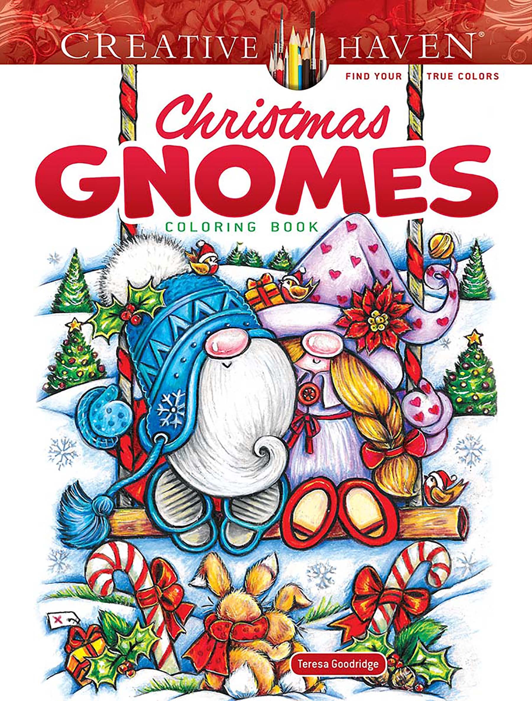 Christmas Gnomes Coloring Book (Creative Haven Coloring Books) Hobbies & Crafts