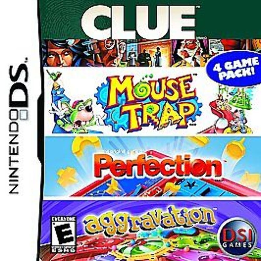 Product Image: Clue/Mouse Trap/Perfection/Aggravation - Nintendo DS