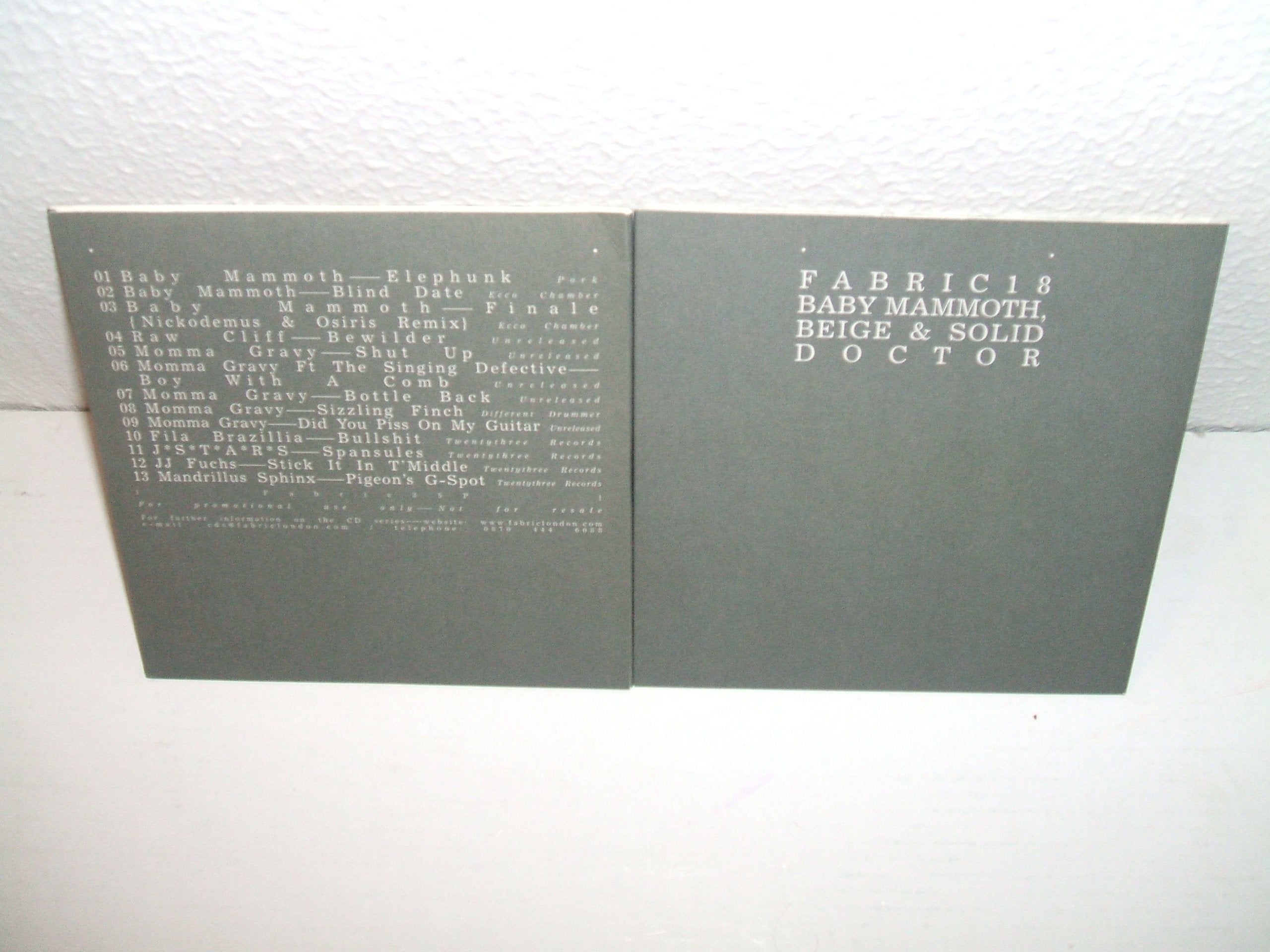 Fabric 18-Baby Mammoth cd