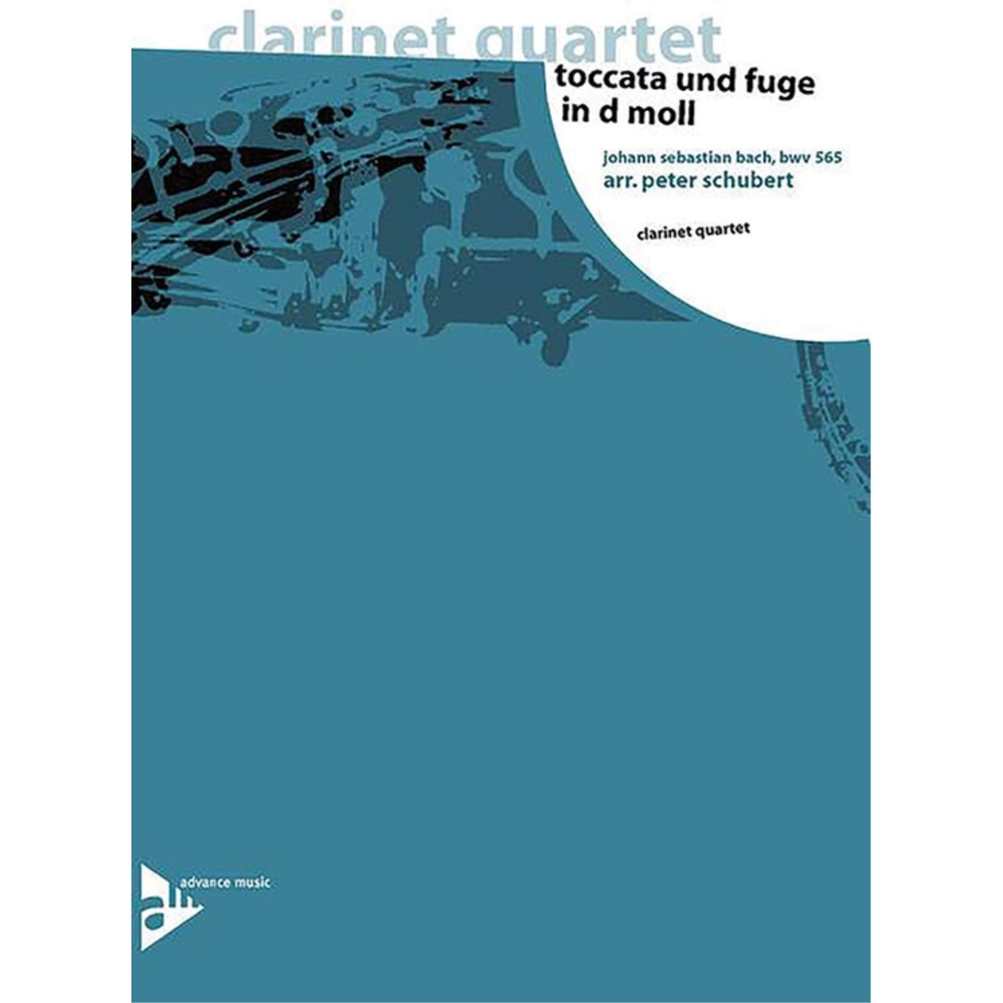 Toccata und Fuge in d Moll: BWV 565. 4 Klarinetten. Partitur und Stimmen. (clarinet quartet) Art & Literature