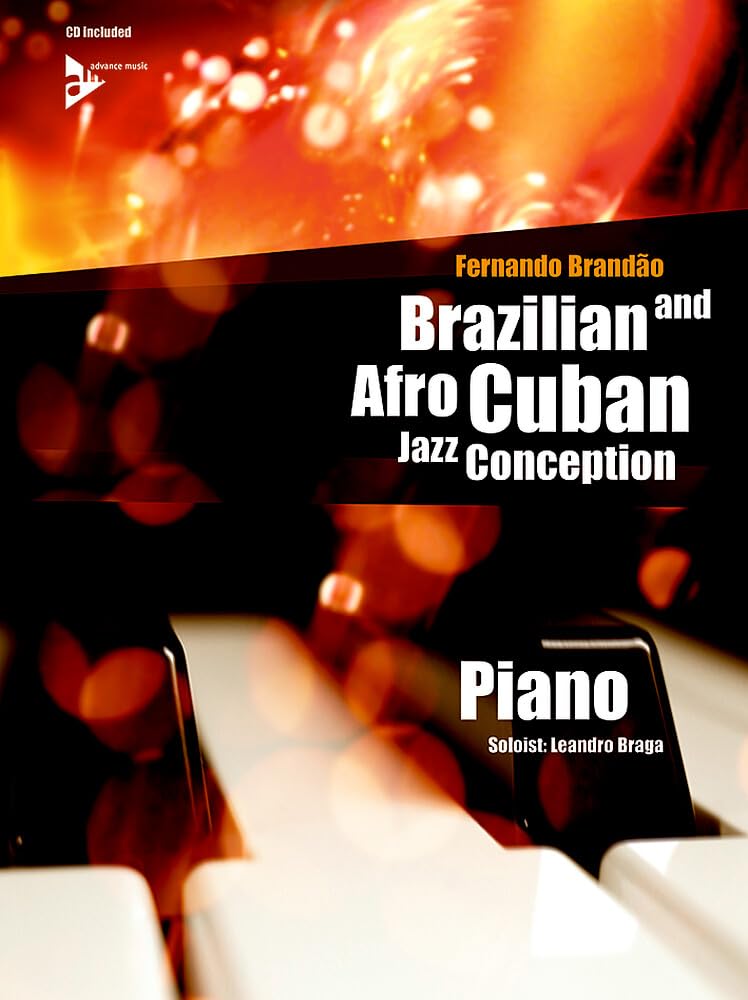 Brazilian & afro cuban jazz conception piano +cd book