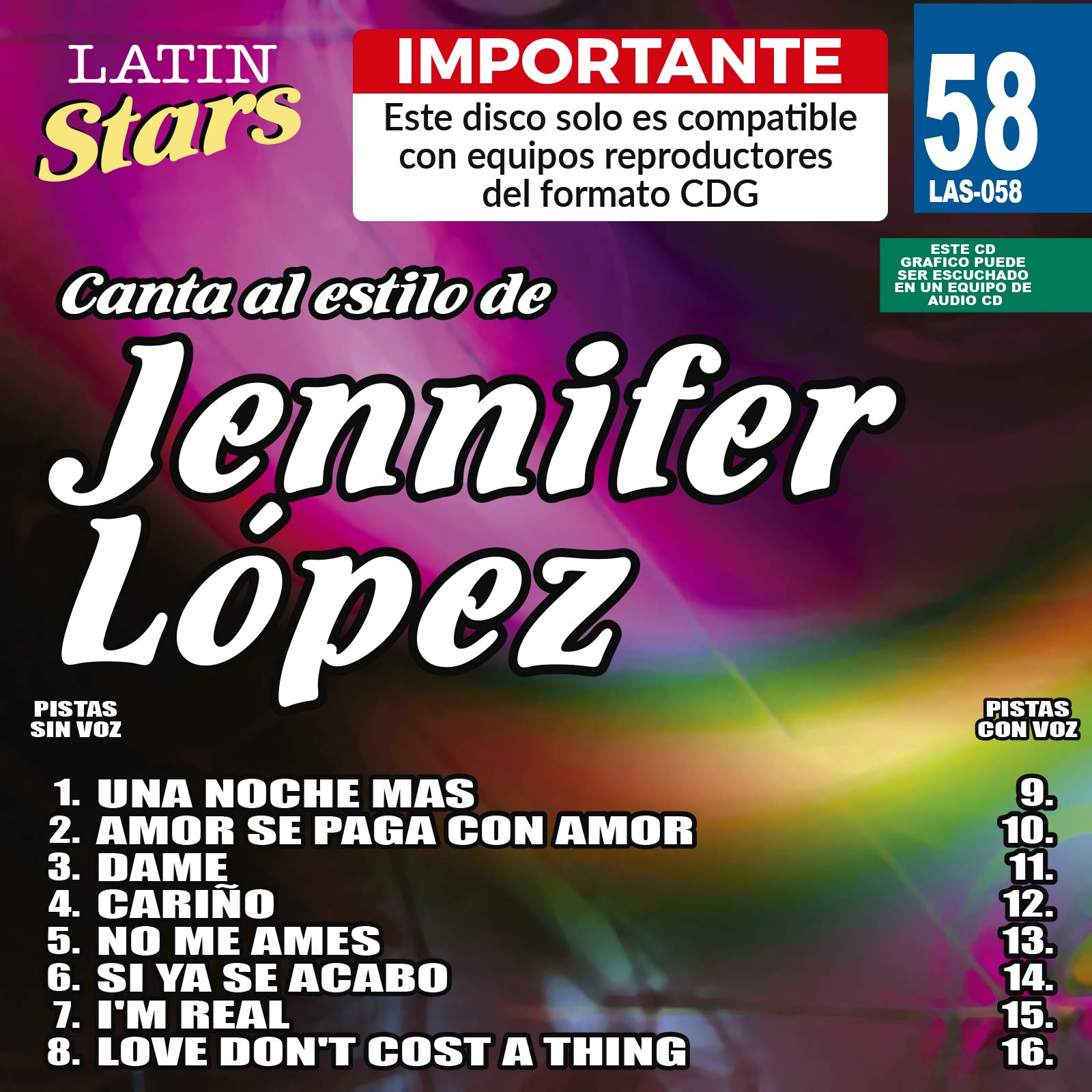 Jennifer Lopez 1-Latin Stars Karaoke Music