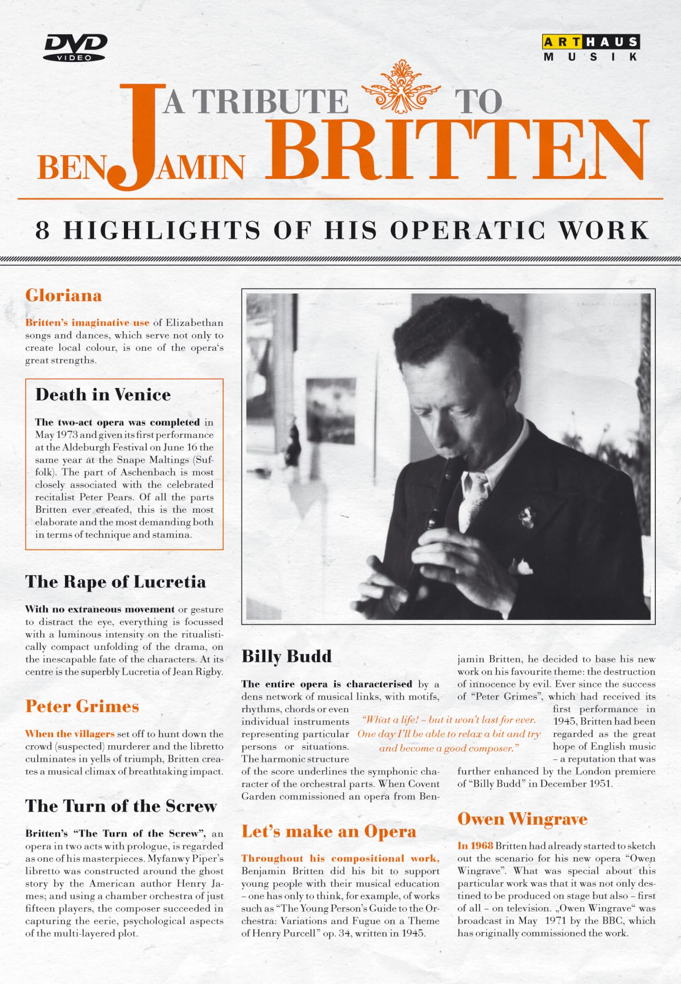 Product Image: Benjamin Britten - A Tribute to Benjamin Britten