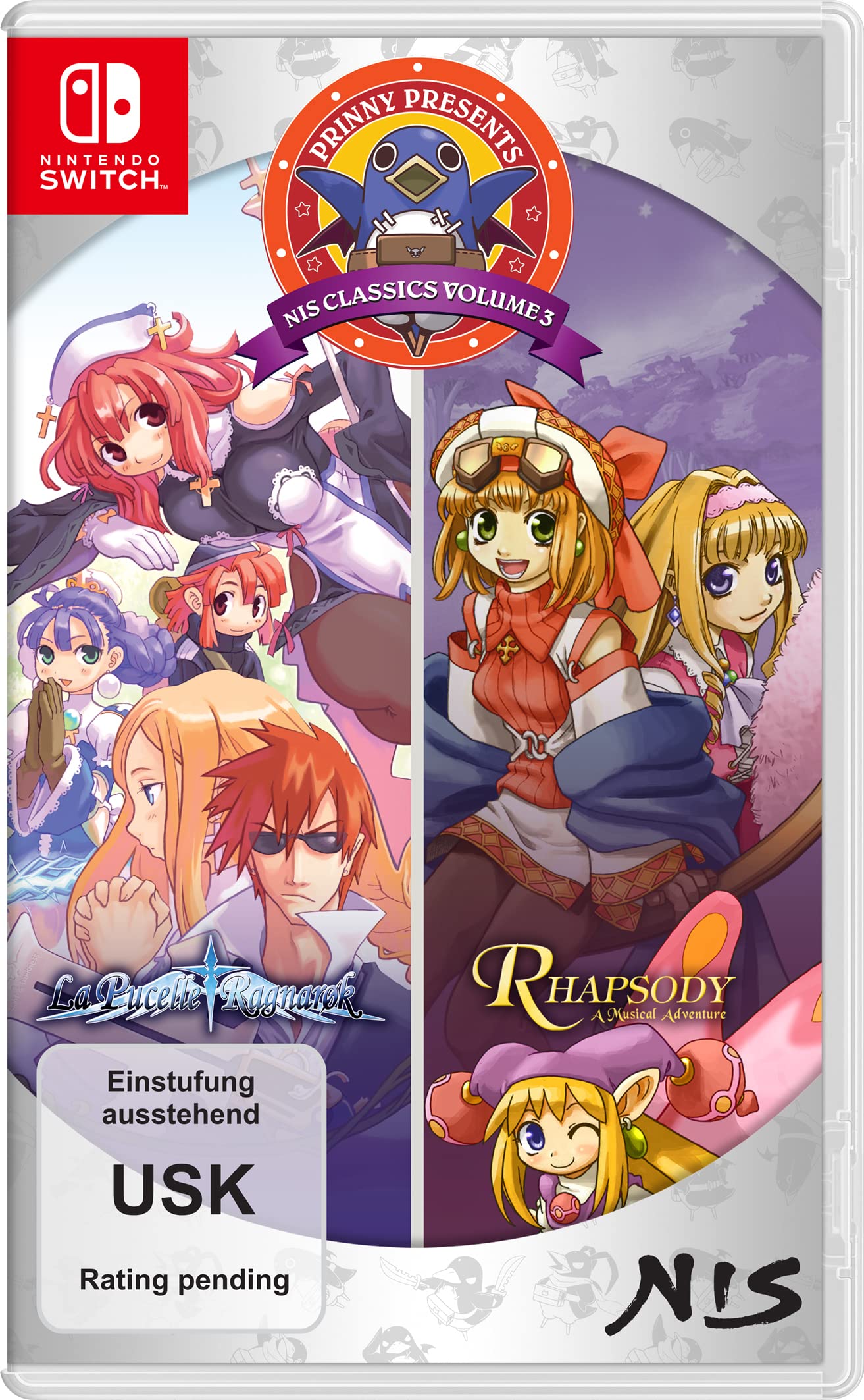 Prinny Presents NIS Classics Volume 3: La Pucelle: Ragnarok / Rhapsody: A Musical Adventure - Deluxe Edition (Switch) Nintendo Switch