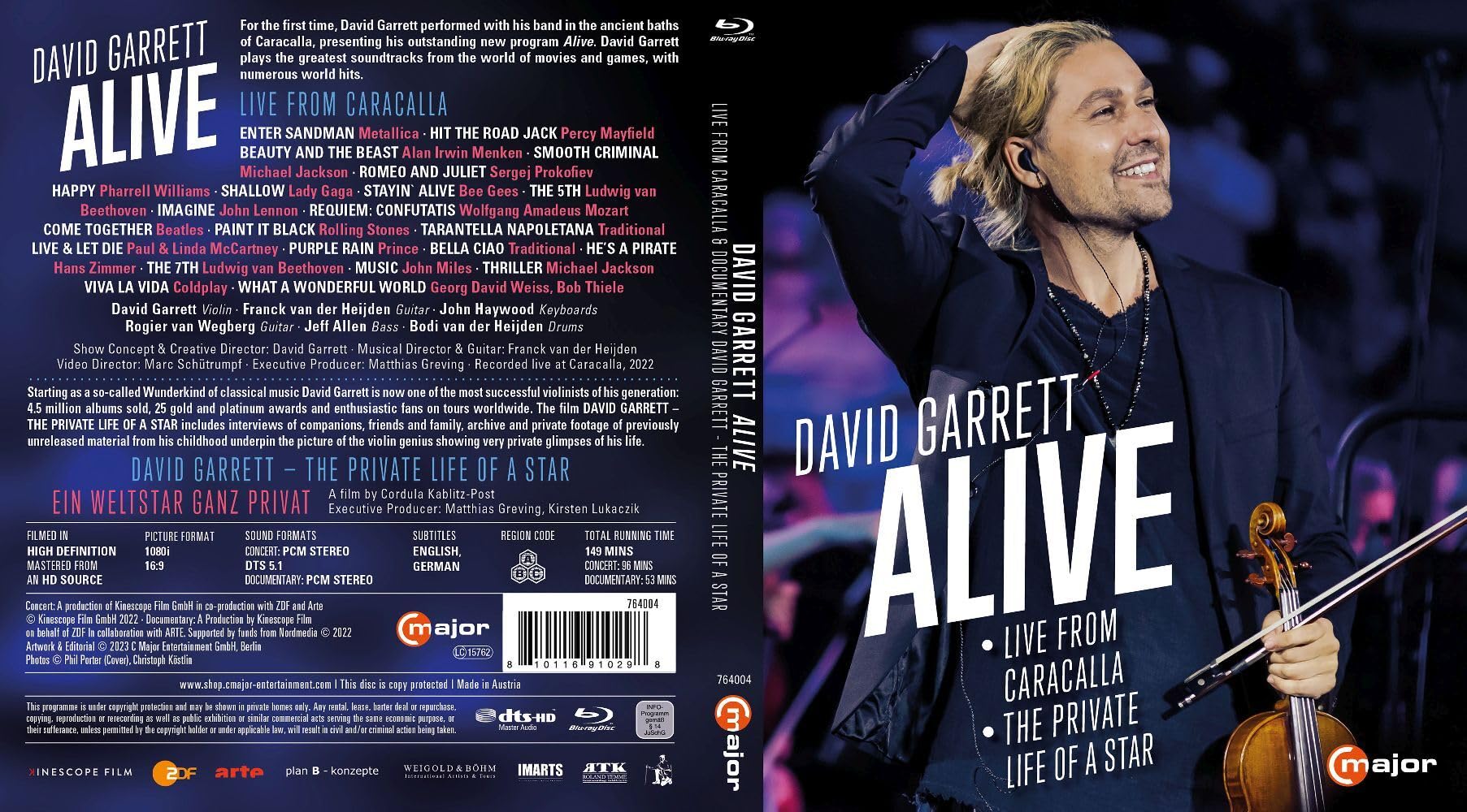 David Garrett: Alive - Live from Caracalla & The privat life of a Star Films