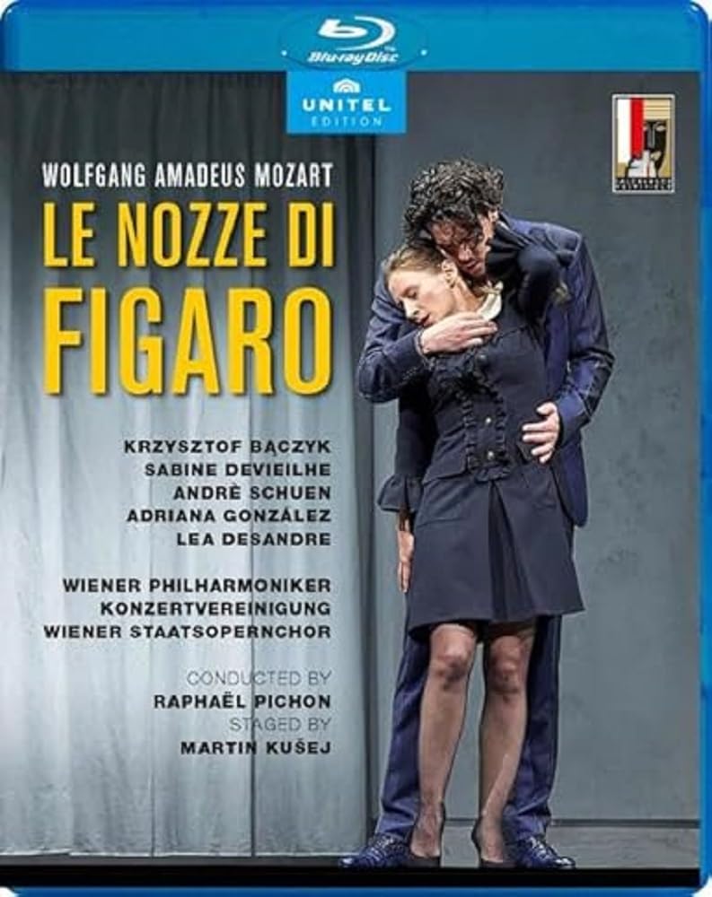Mozart : les noces de figaro. baczyk, devieilhe, schuen, gonzalez, desandre, pichon, kusej. dvd