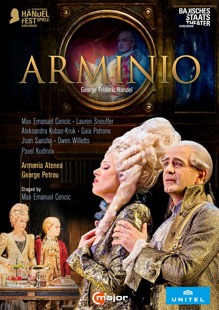 Haendel : Arminio, opéra. Cencic, Snouffer, Kubas-Kruk, Petrone, Sancho, Willetts, Kudinov, Petrou dvd
