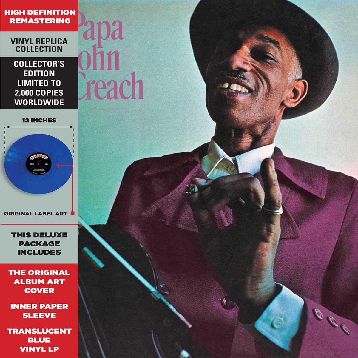Papa John Creach - LP 30cm Vinyle NOIR cd