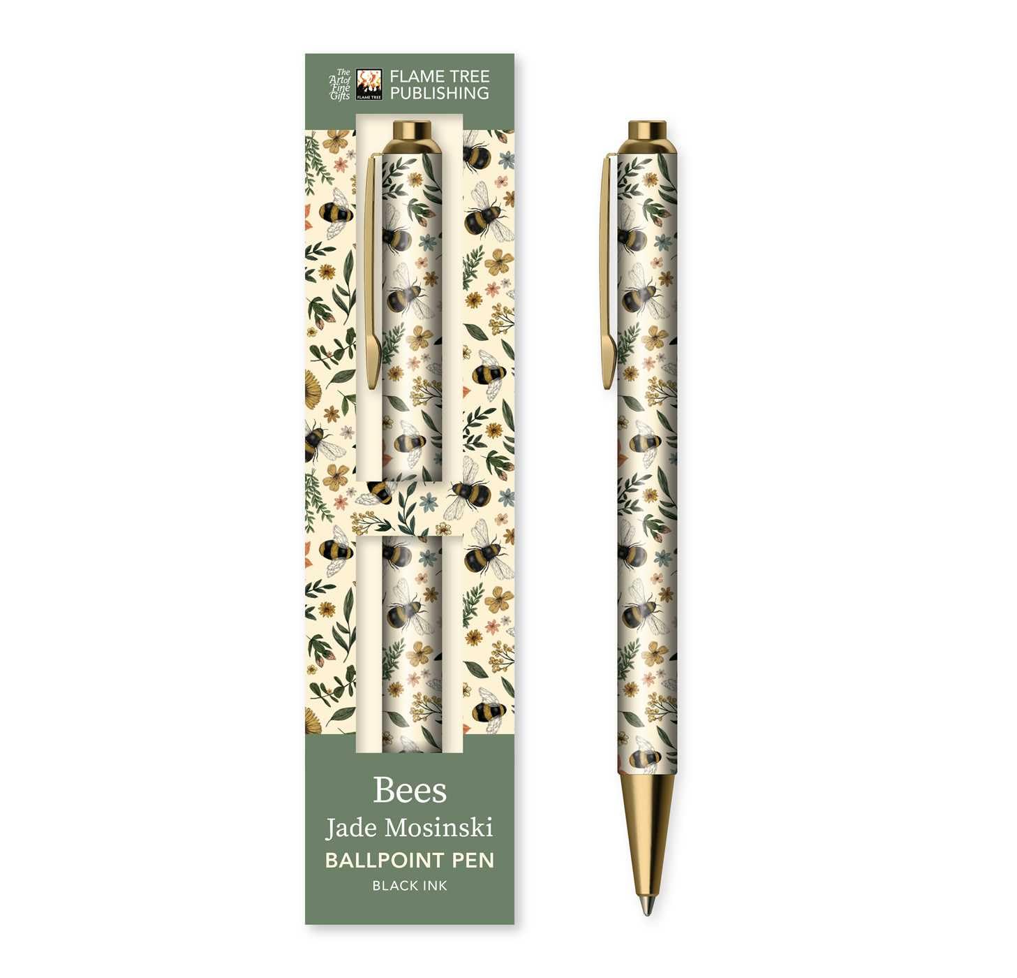 Premium Kugelschreiber: Jade Mosinski, Gartenbienen: Unser Hochwertiger Ballpoint Pen in einer dekorativen Geschenkbox und mit auswechselbarer Kugelschreibermine (Kugeschreiber mit Kunstmotiv) Media & Communication