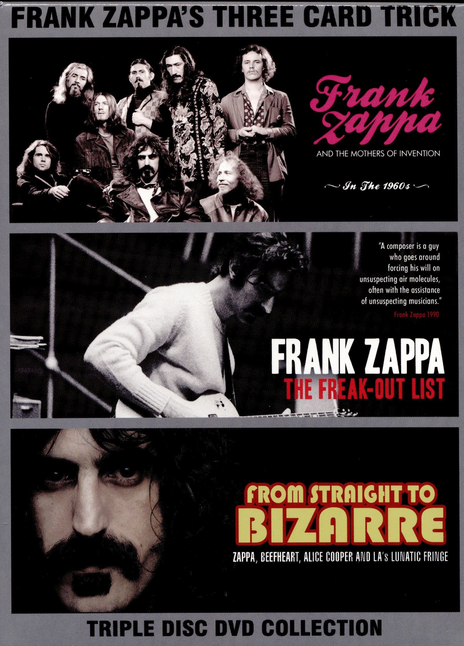 Frank Zappa's Three Card Trick (3X DVD Deluxe Box-Set) dvd