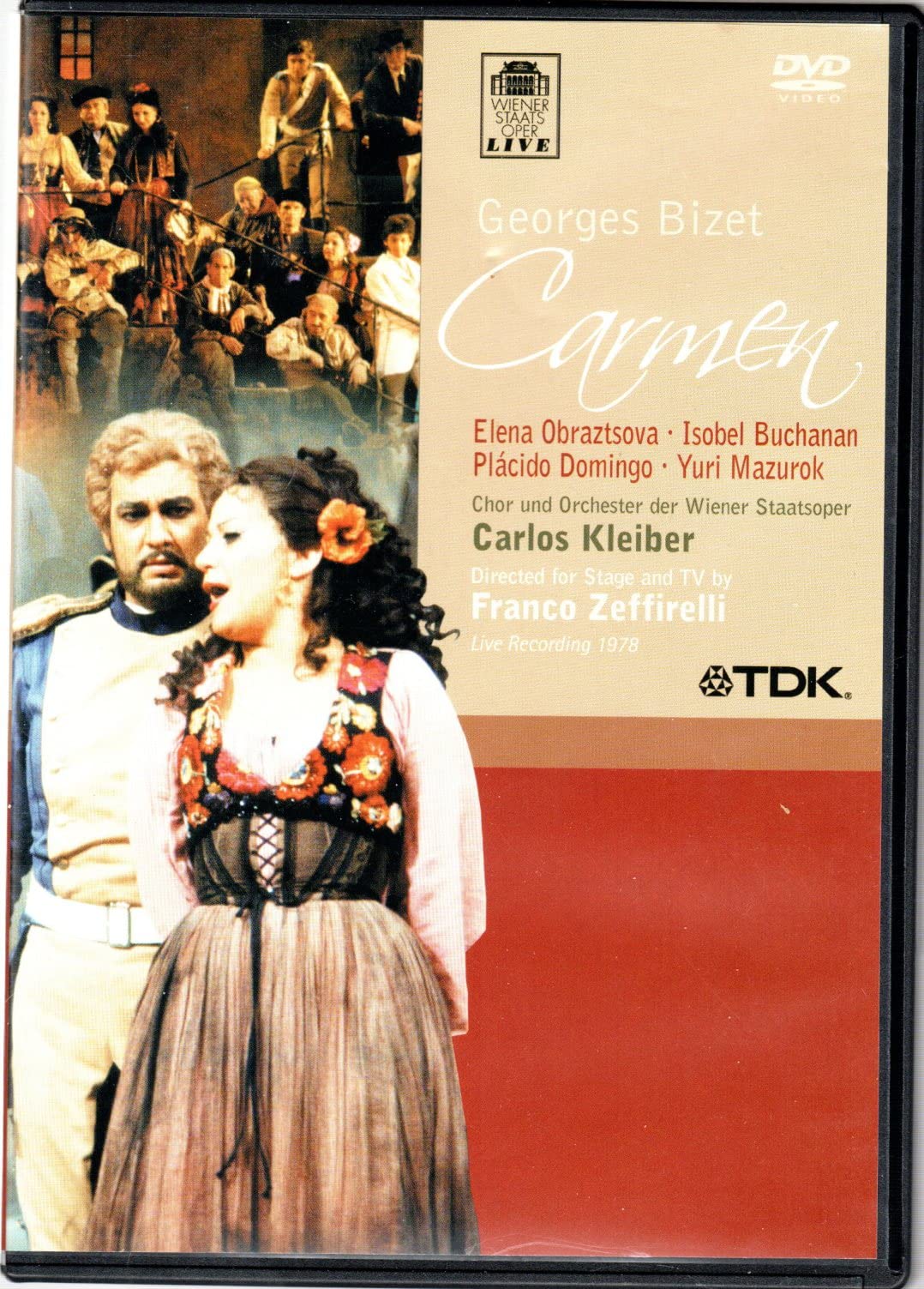Bizet - Carmen / Obraztsova, Domingo, Mazurok, Buchanan, Rydl, Zednik, Kleiber, Vienna Opera Movies