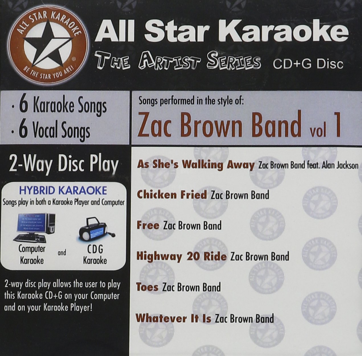 Karaoke: Zac Brown Band, Vol. 1 Pop