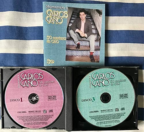 homenaje a carlos cano. 50 canciones de oro. triple cd cd