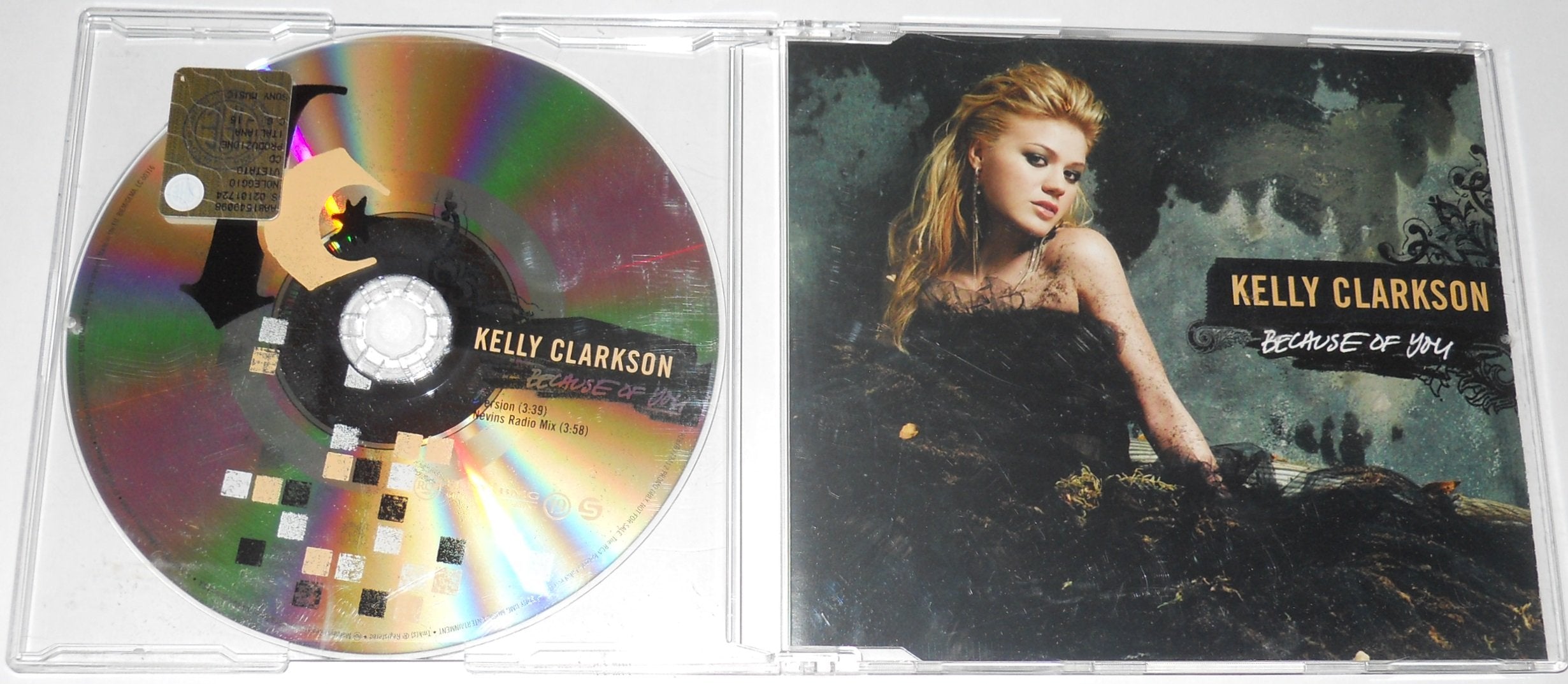 Because of You "2 Tracks Promo" (Album Version + Jason Nevins Radio Mix) Music