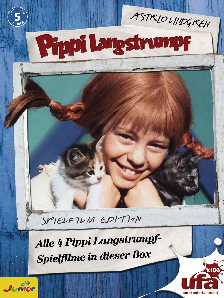 Product Image: Pippi Langstrumpf - Spielfilm-Box (4 DVDs, Remastered)