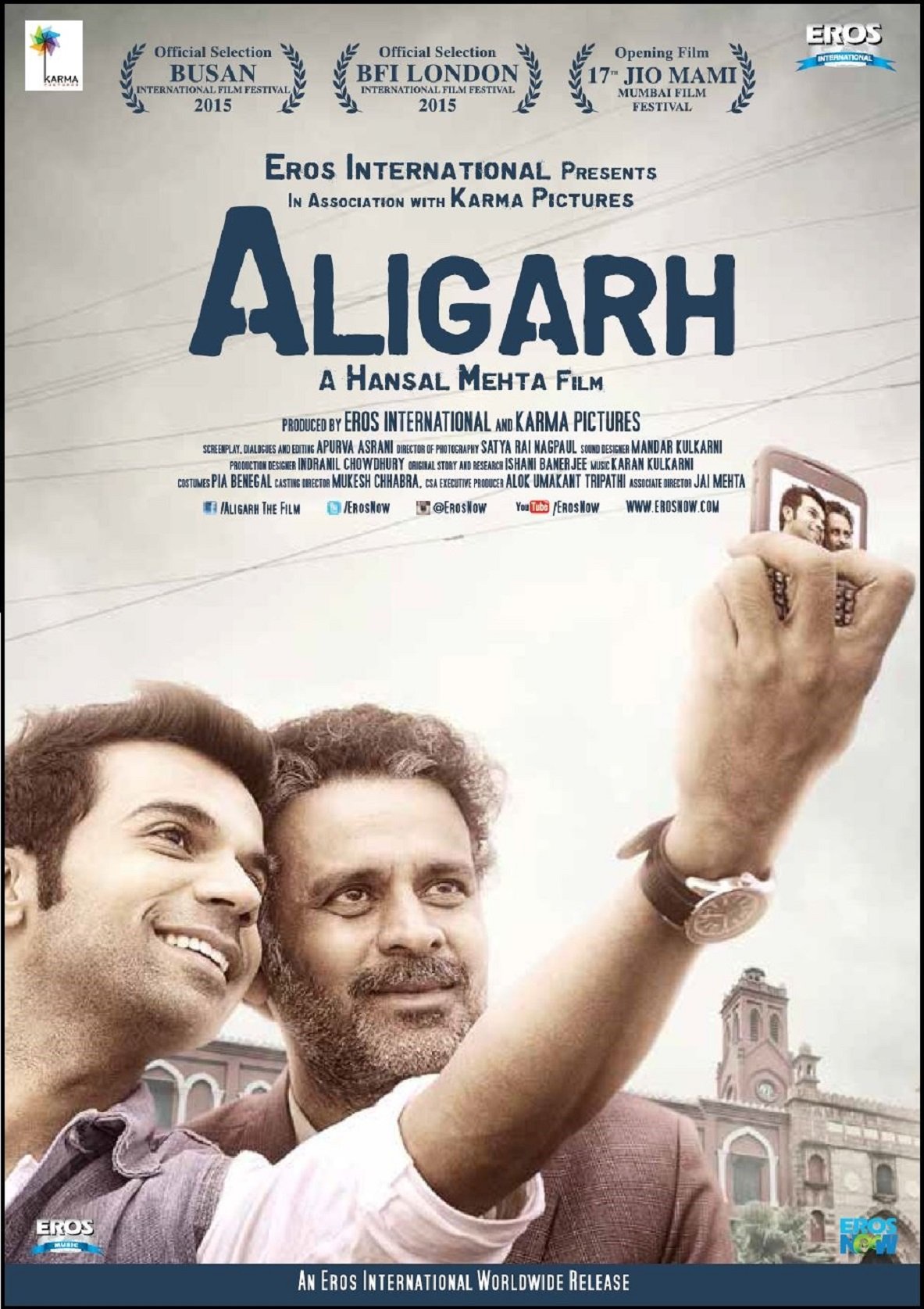 ALIGARH - Hindi mit englischem Untertitel - Bollywood Original DVD - Manoj Bajpayee - 2016 Films