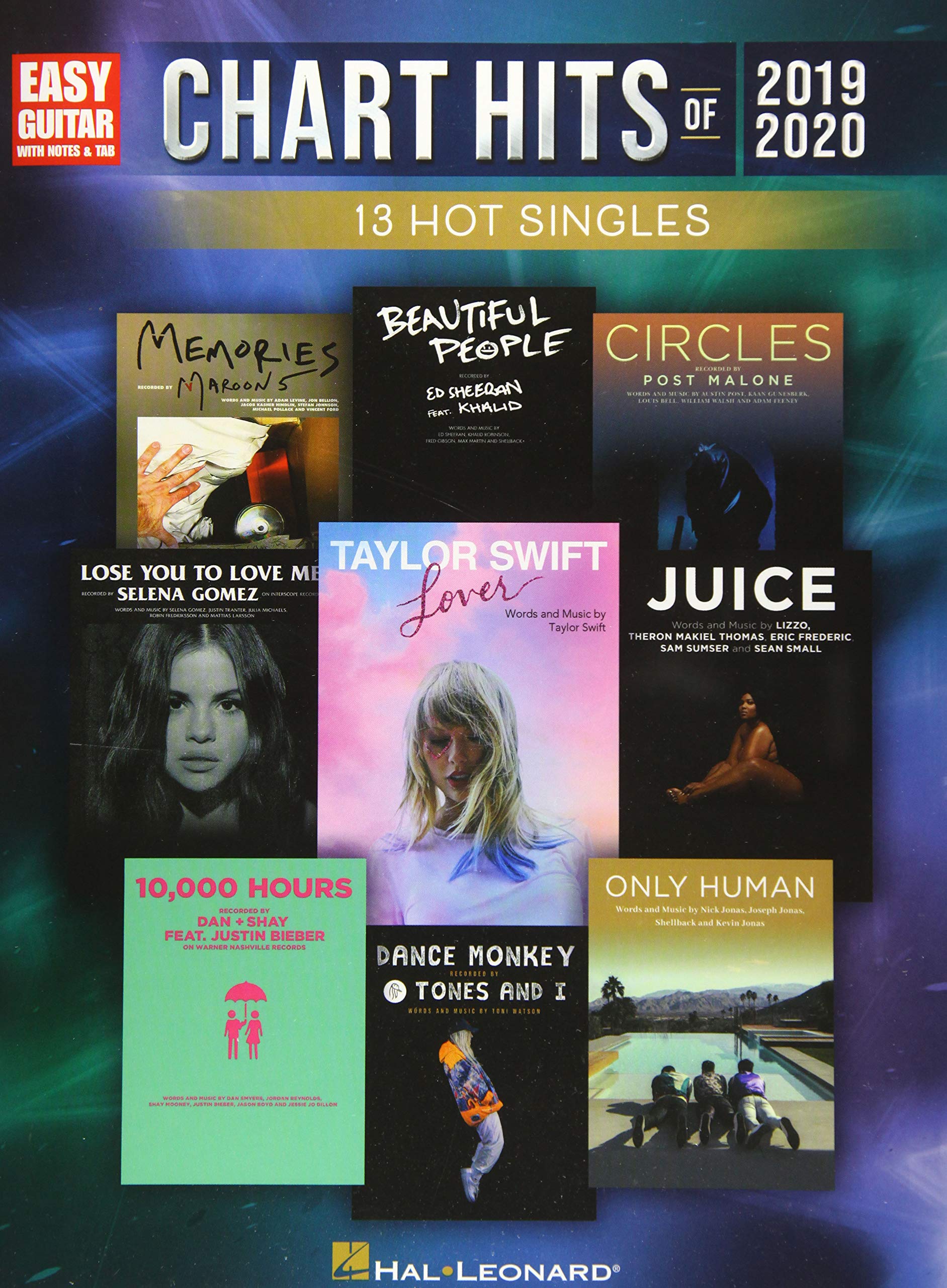 Chart Hits of 2019-2020 - Songbook for Easy Guitar with Notes & Tab: 13 Hot Singles Social Sciences