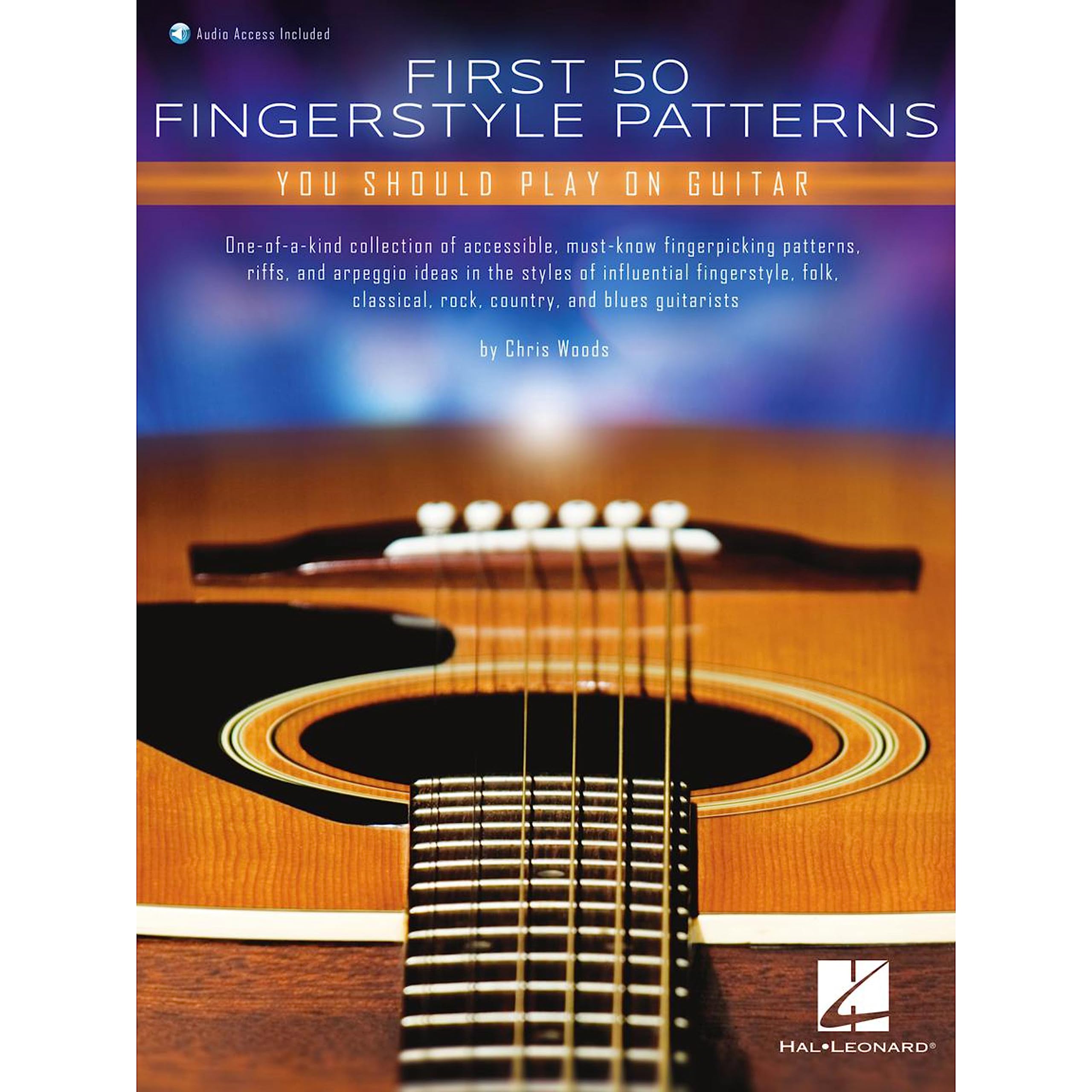 First 50 Fingerstyle Patterns You Should Play on Guitar: Book With Online Audio Sheet Music