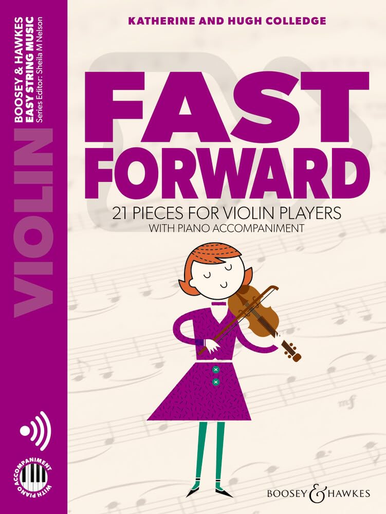 Fast Forward: 21 pieces for violin players. violin and piano. book
