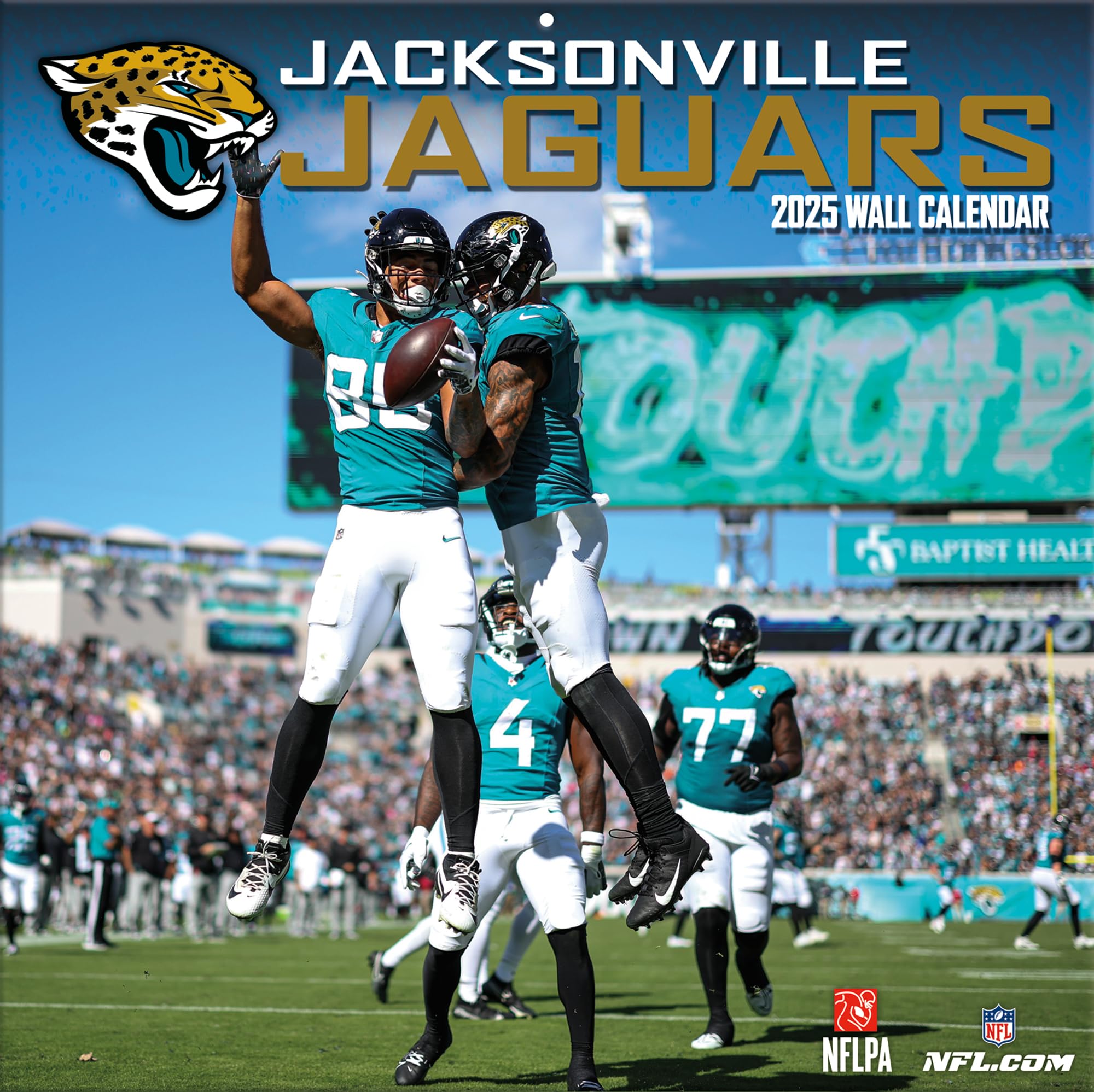 Jacksonville Jaguars 2025 12x12 Team Wall Calendar Calendars