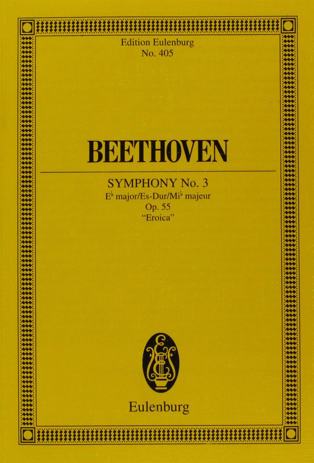 Sinfonie Nr. 3 Es-Dur: "Eroica". op. 55. Orchester. Studienpartitur. (Eulenburg Studienpartituren) Sheet Music