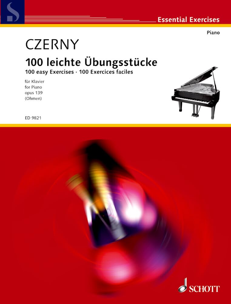 100 leichte Übungsstücke: op. 139. Klavier. (Essential Exercises) Arts & Music