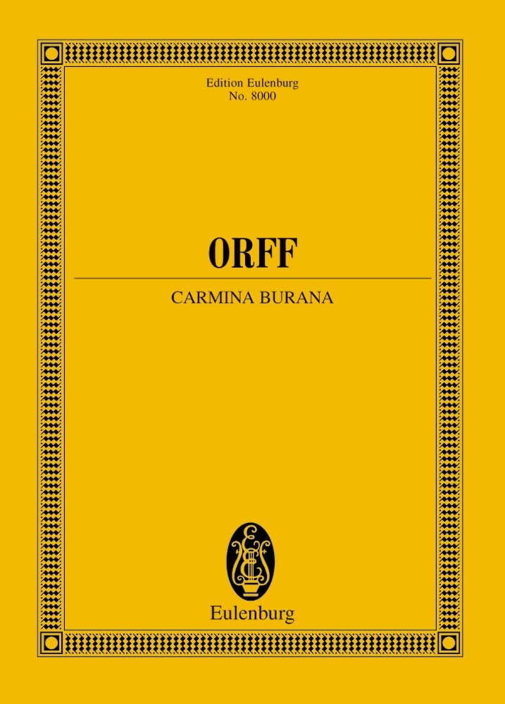 Carmina Burana: Cantiones profanae. Soli (STBar), gemischter Chor (SATB), Kinderchor und Orchester. Studienpartitur. (Eulenburg Studienpartituren) Arts & Music