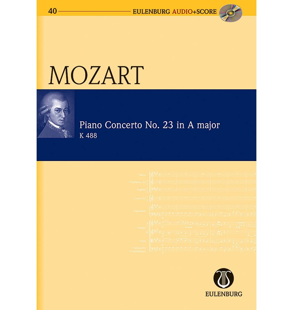 Cto Piano No23 KV488 La Maj. +CD - Cond.Poche +CD book