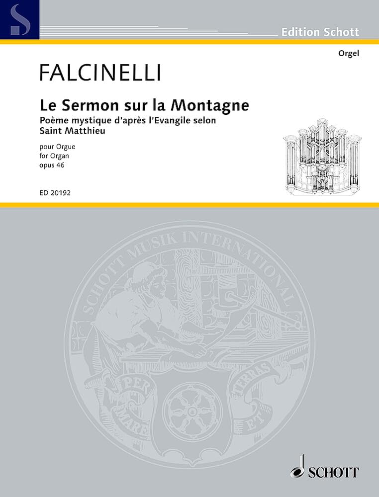 The sermon on the mount op. 46 orgue book