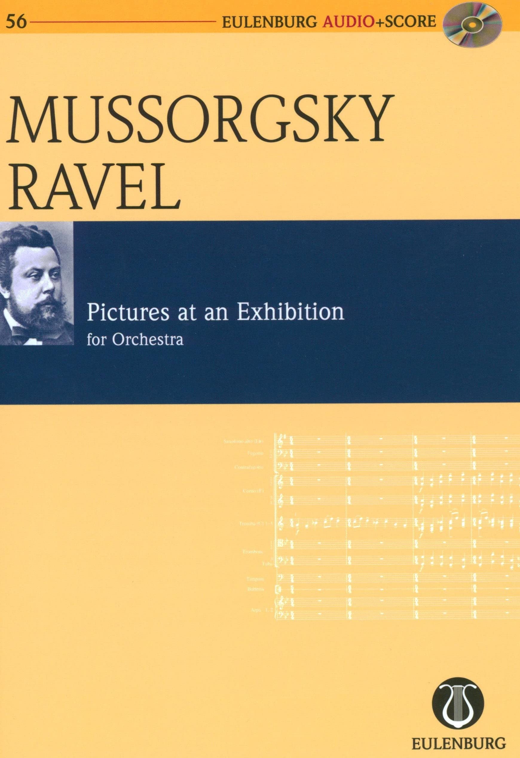 Bilder einer Ausstellung: Instrumentation von Maurice Ravel. Orchester. Studienpartitur. (Eulenburg Audio+Score, Band 56) Sheet Music