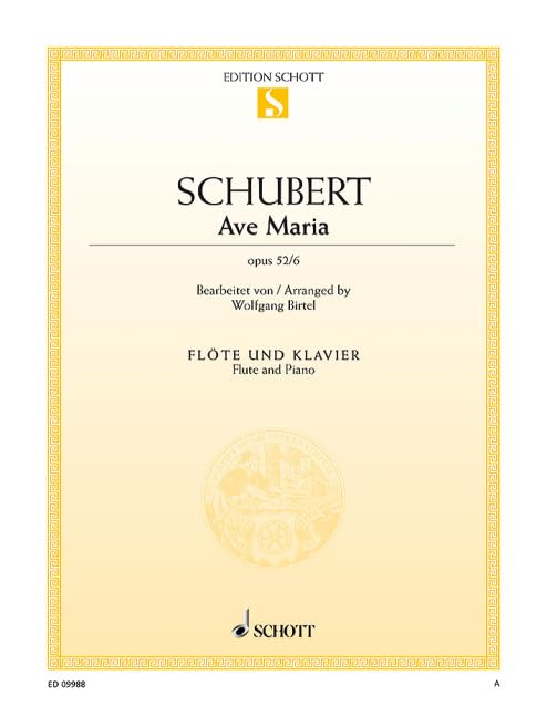 Ave Maria. Flöte und Klavier. Sheet Music