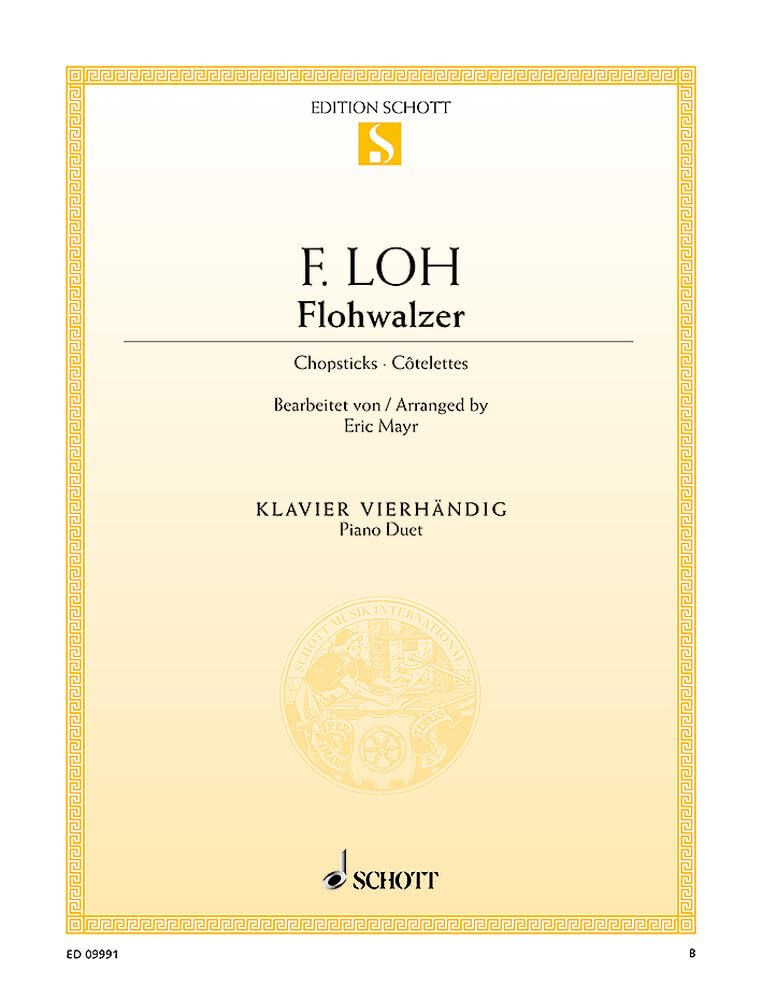 Flohwalzer: Klavier 4-händig. (Edition Schott Einzelausgabe) Sheet Music