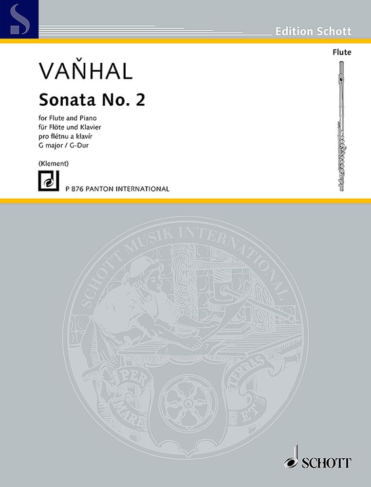 Sonata No. 2: Flöte und Klavier. (Edition Schott) Sheet Music
