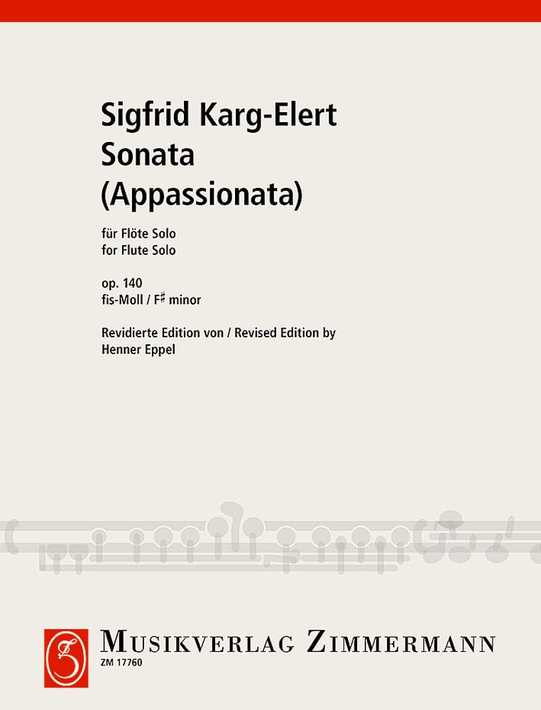 Sonata (Appassionata): op. 140. flute. book