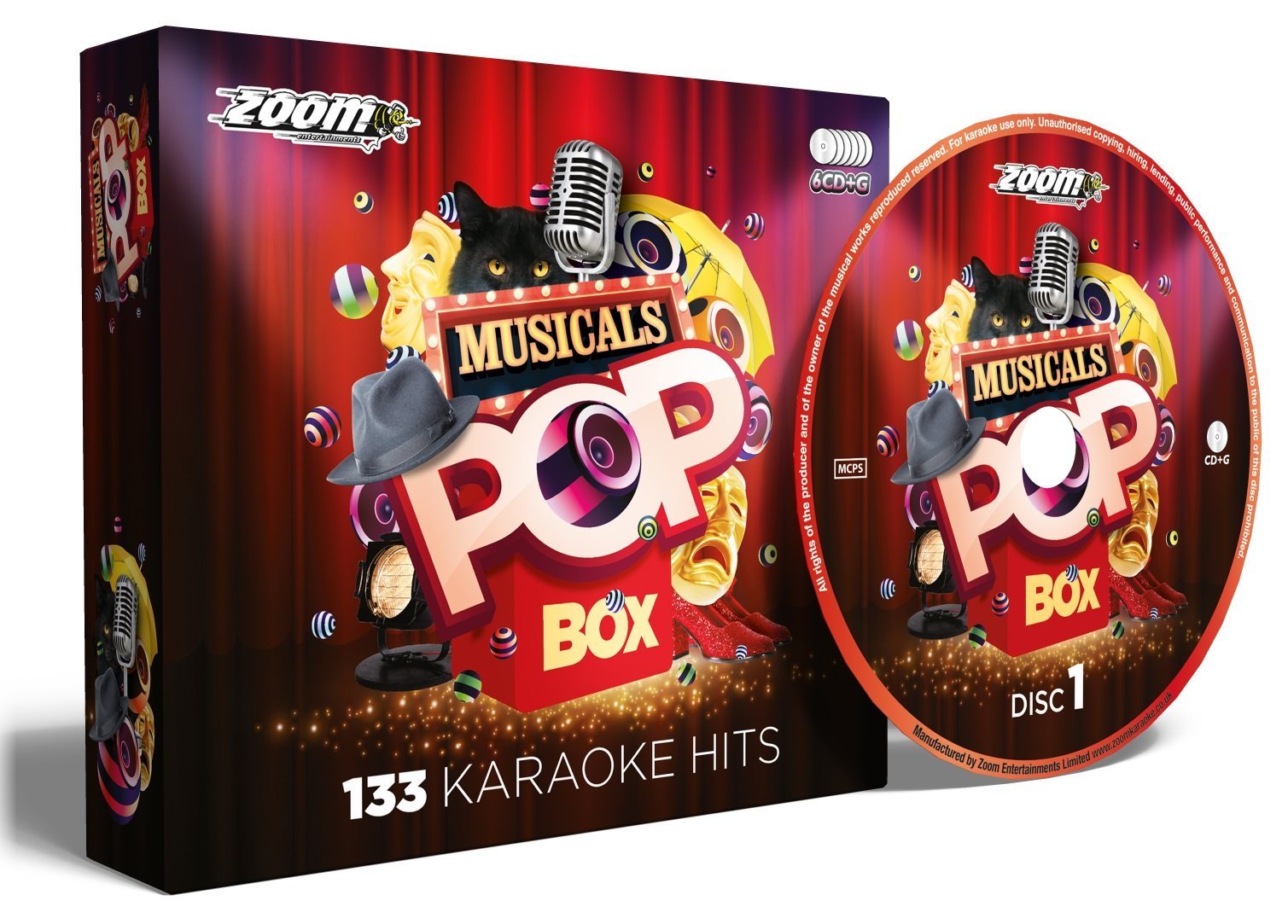 Zoom Karaoke: Musicals Pop Box Party Pack - 133 Songs cd