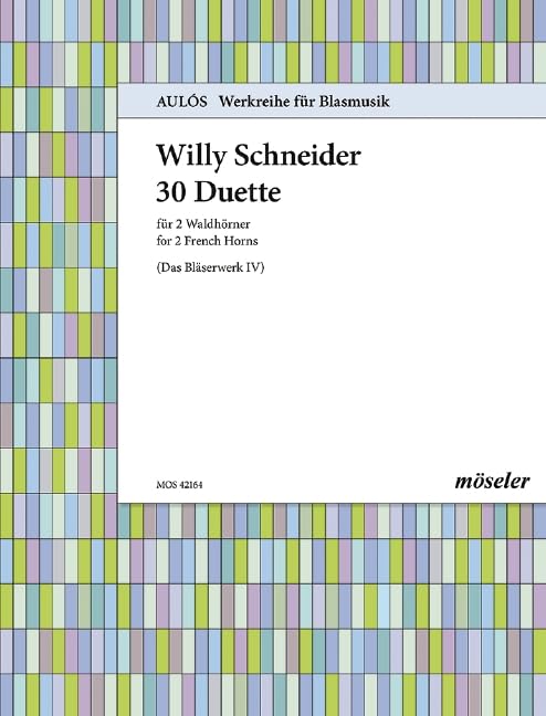 30 duets: The works for winds. 164. 2 natural horns. Partition d'exécution. Sheet Music