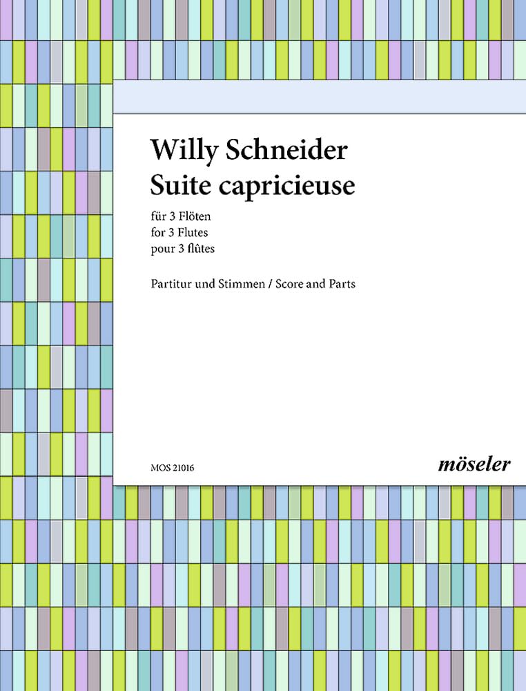 Suite capricieuse: 3 Flöten. Partitur und Stimmen. Arts & Music