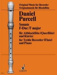 Sonata F Major: treble recorder (flute) and piano. Sheet Music