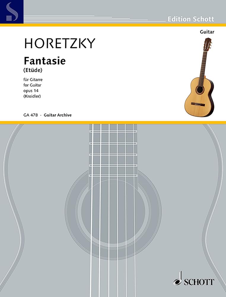 Fantasie (Etüde): op. 14. Gitarre. (Edition Schott) Sheet Music