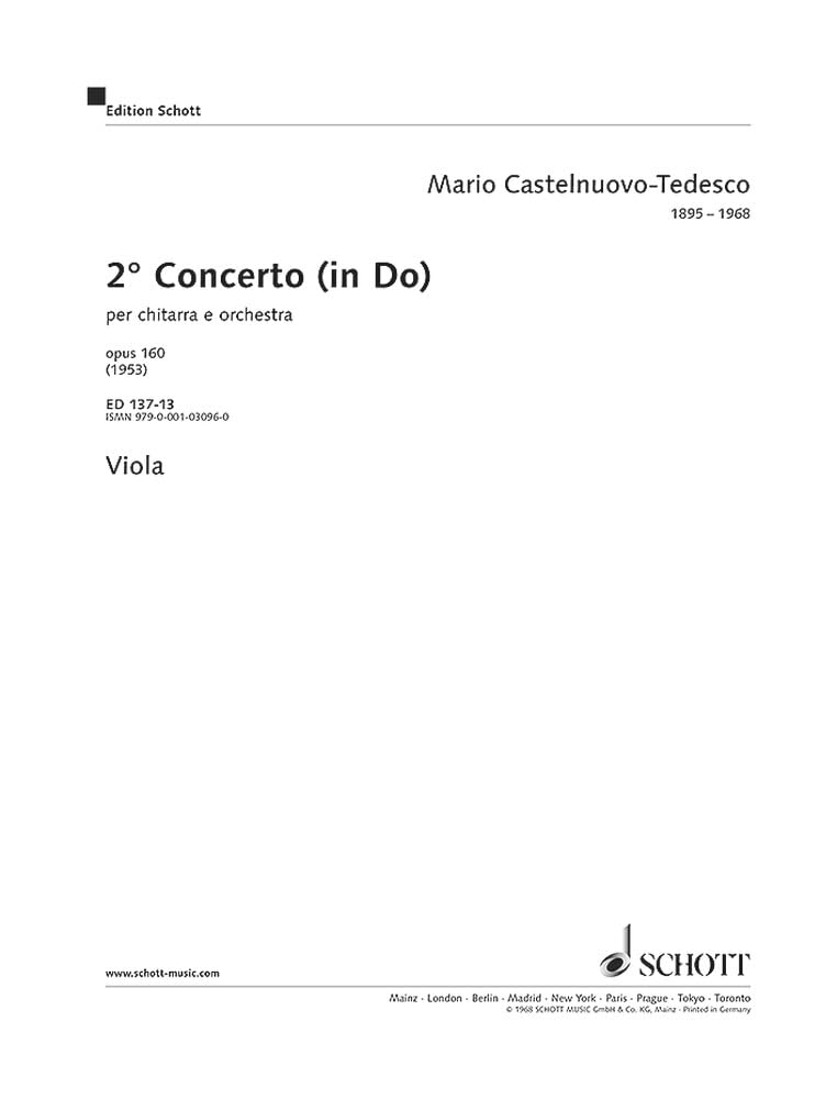 2. Concerto in C: Concerto sereno. op. 160. guitar and orchestra. book