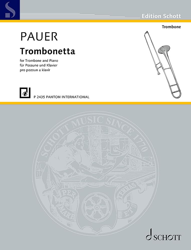 Trombonetta: Posaune und Klavier. (Edition Schott) Sheet Music