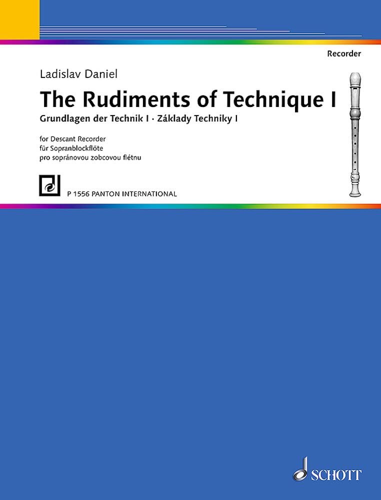 Grundlagen der Technik: Tonleitern und Akkorde. Band 1. Sopran-Blockflöte. (Edition Schott) Sheet Music
